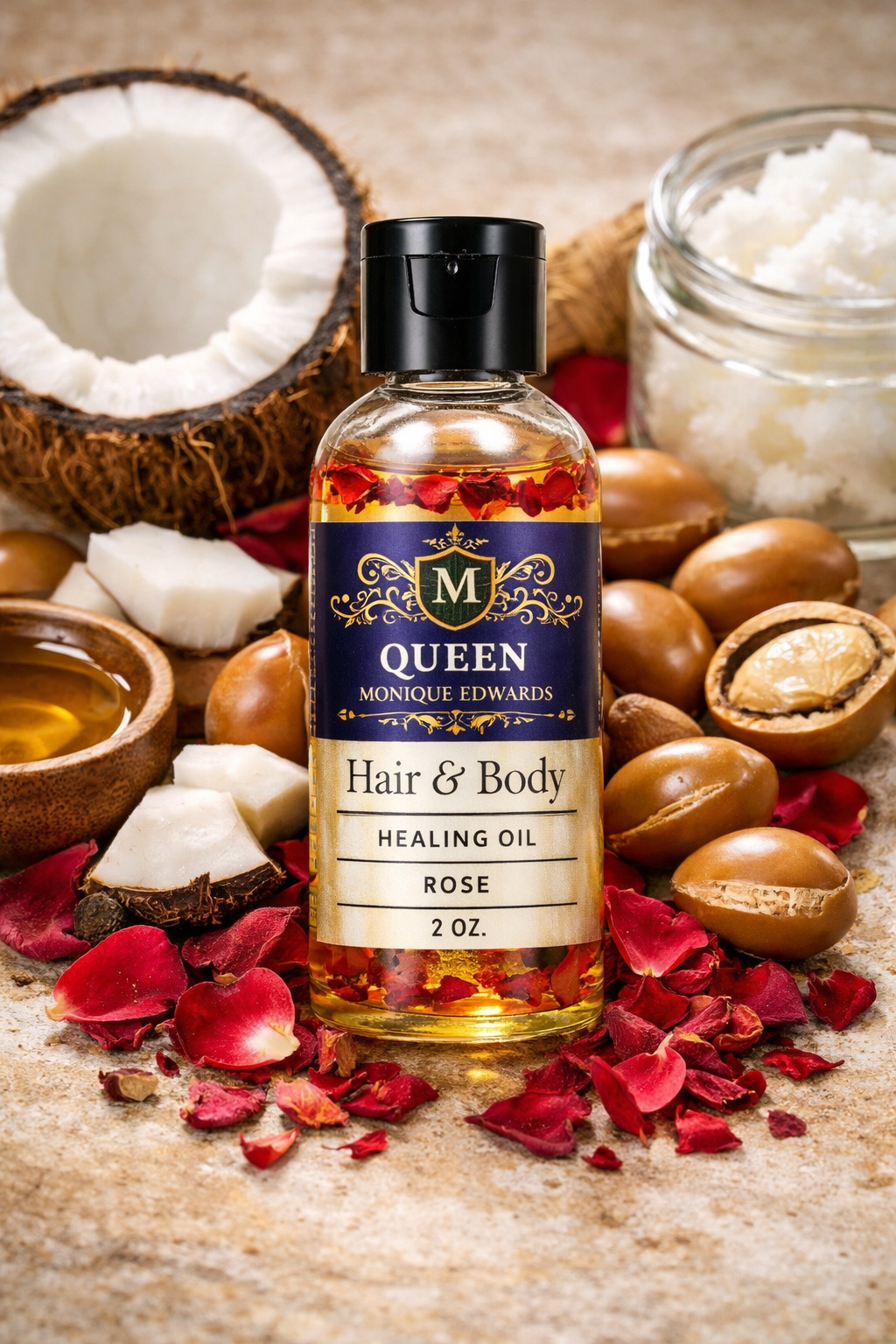 Hair & Body Healing Oil - Rose